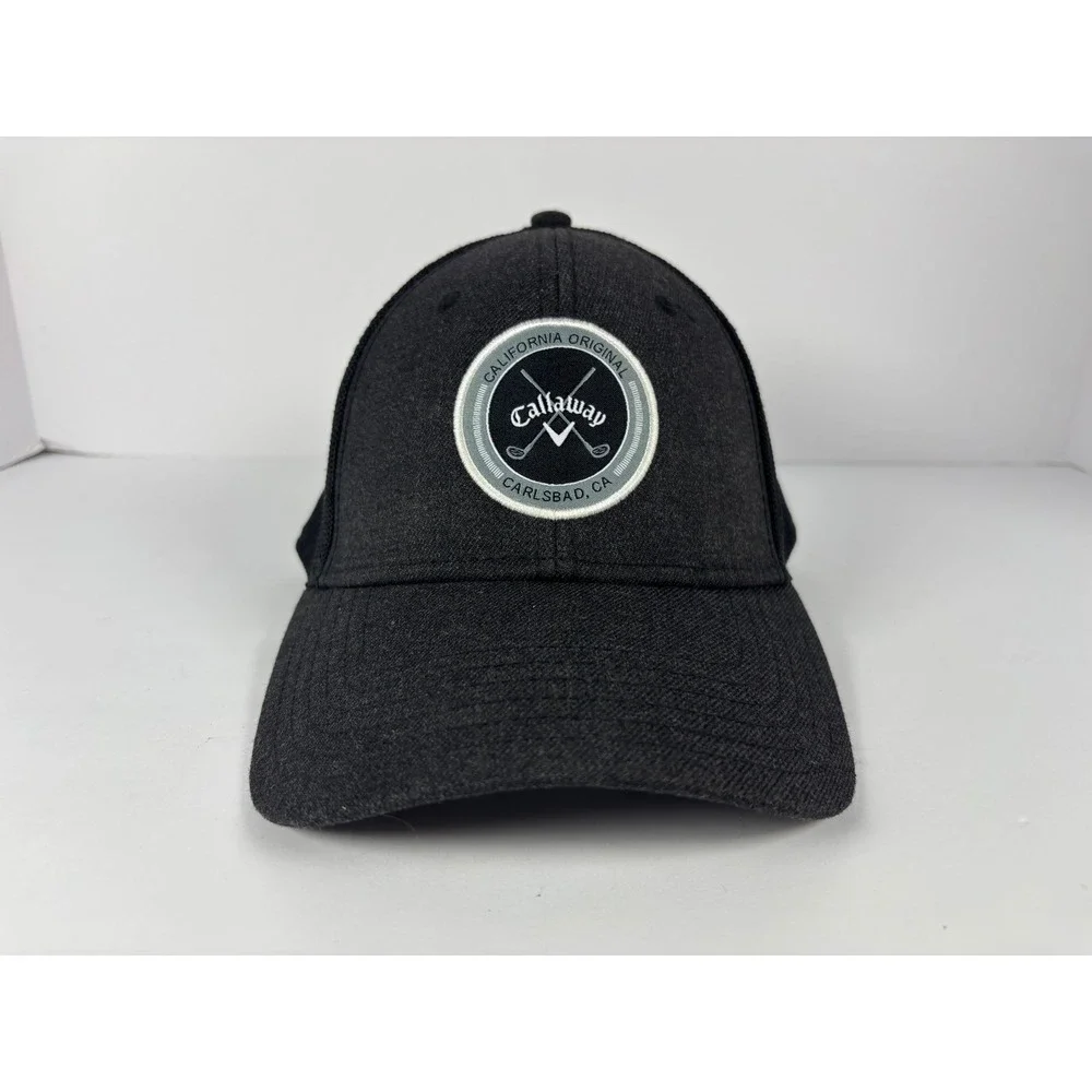 Callaway Golf Hat Mens Black California Original Carlsbad Trucker Snapback Cap